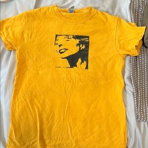 Joni Mitchell Yellow Graphic T-Shirt